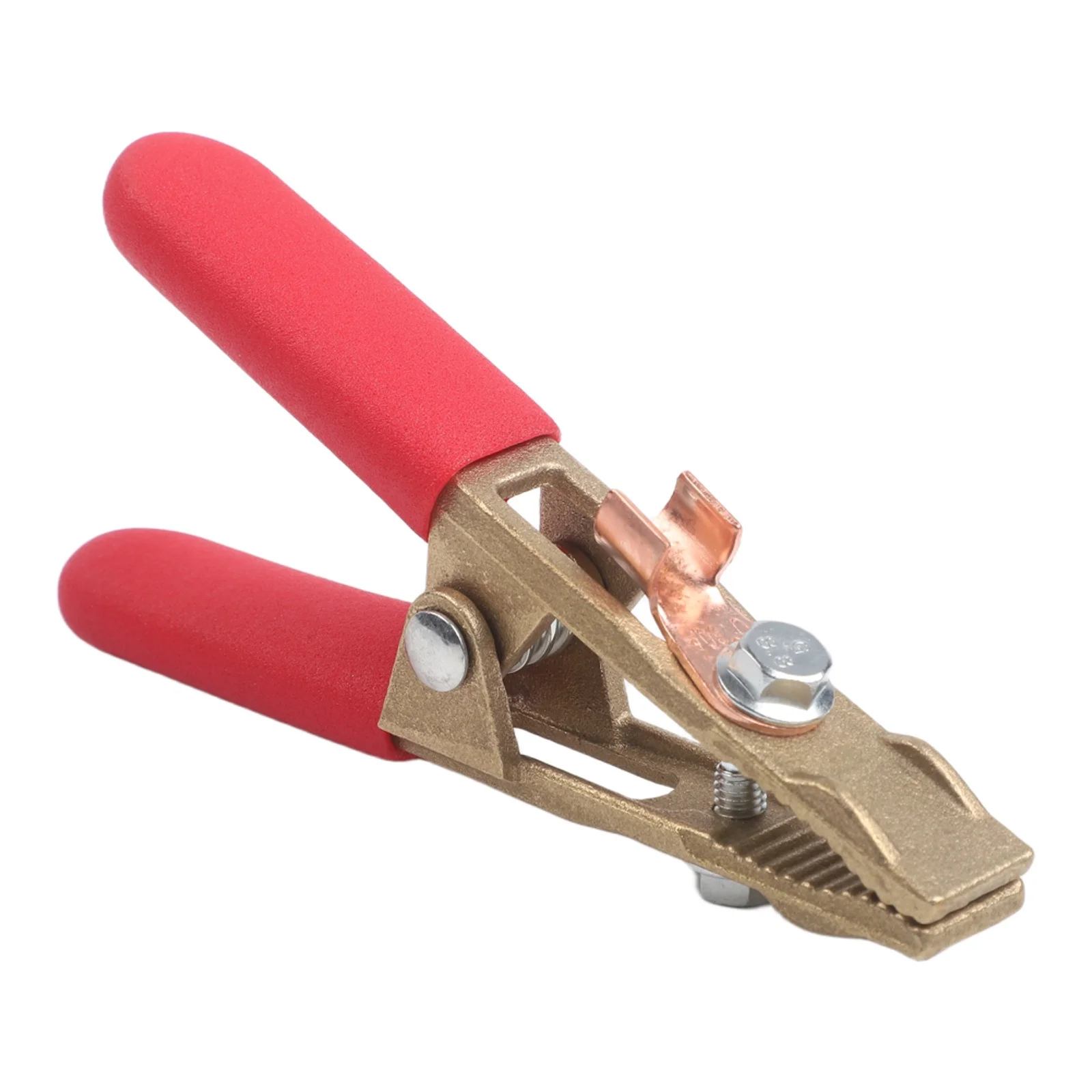 Brass Earth Cable Clamp 260A with Large Clamp Opening for Secure Grounding in Multiple Industrial Welding Applications