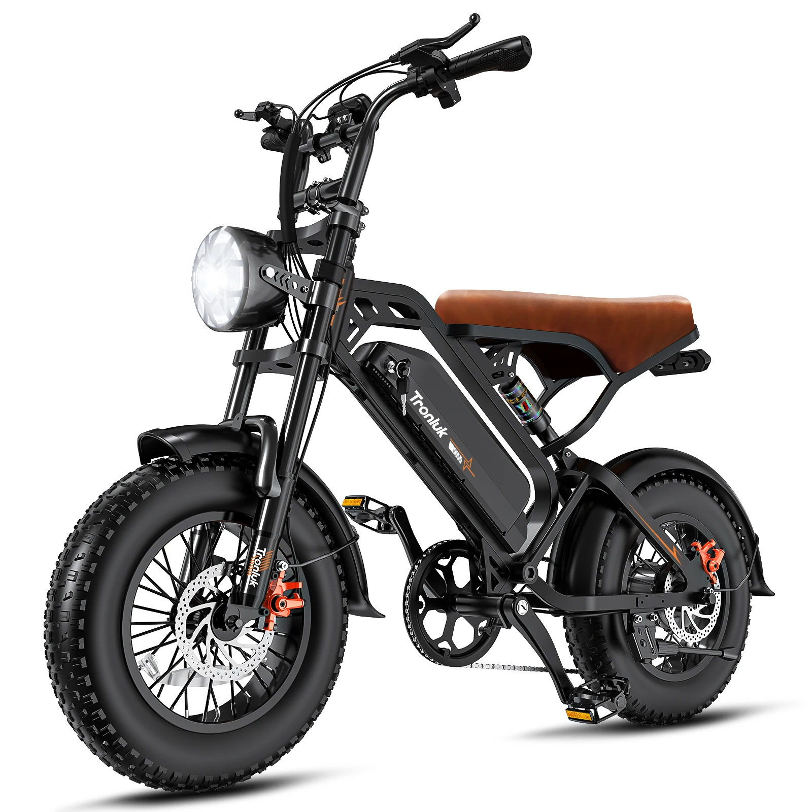 Electric Bike,16"x4.0 Fat Tire Ebike for Adults 1000W Peak,Electric Mountain Bike,32mph,Ebike UL 2849