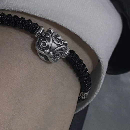 Vintage Fashion Little Lion Handstring Unisex Animal Open Bracelet Banquet Jewelry Accessories Gift