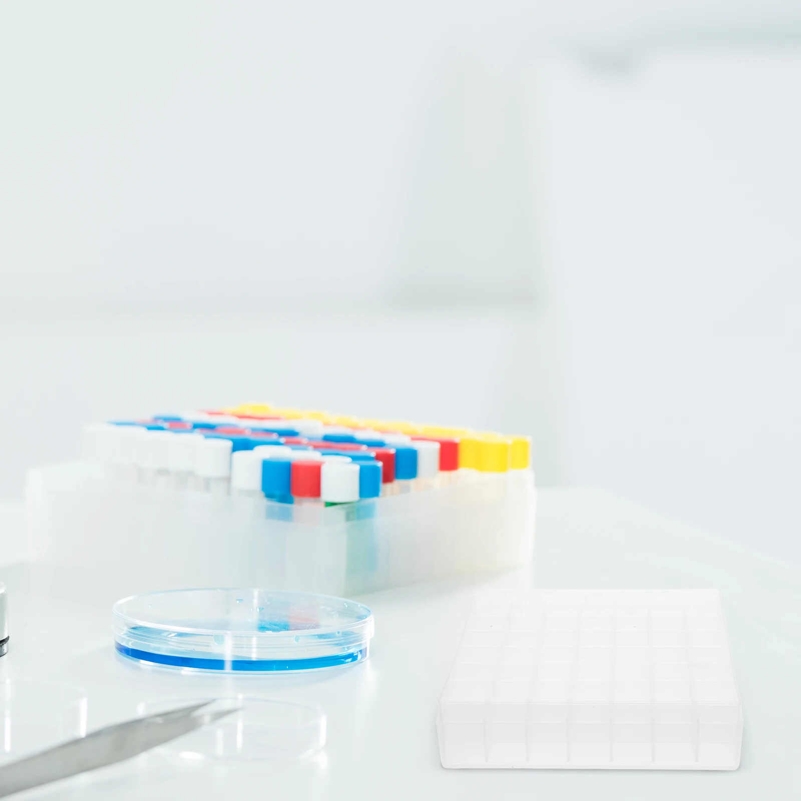 

Sample Vial Box Storage Tube Small Plastic Holder Container Tubes with Caps Travel Containers Stemware Cases