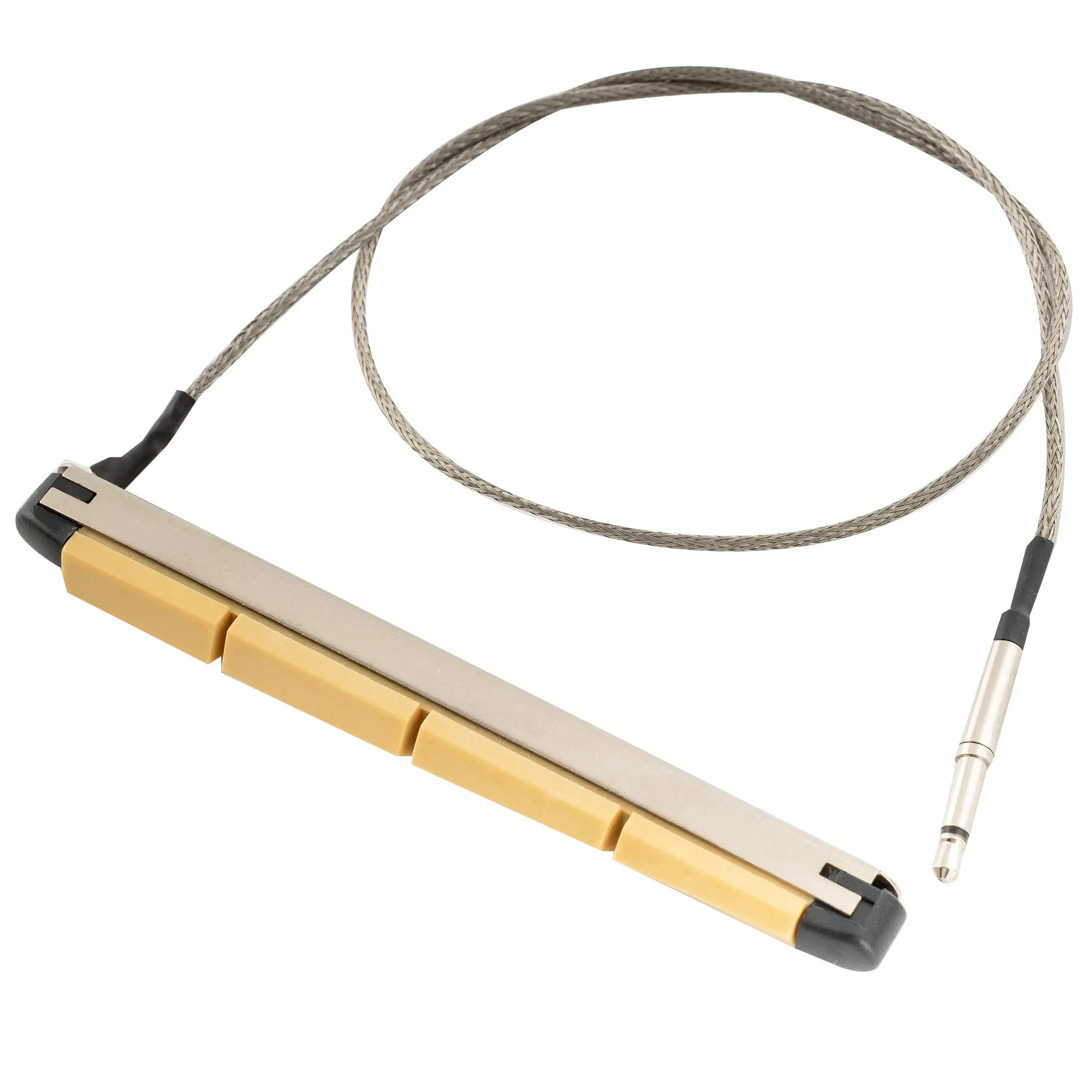 Transductor Básico Musiclily para Bajo Acústico de 4 Cuerdas, Piezoeléctrico de Cerámica, para Montar Bajo el Puente, 84mm*6mm