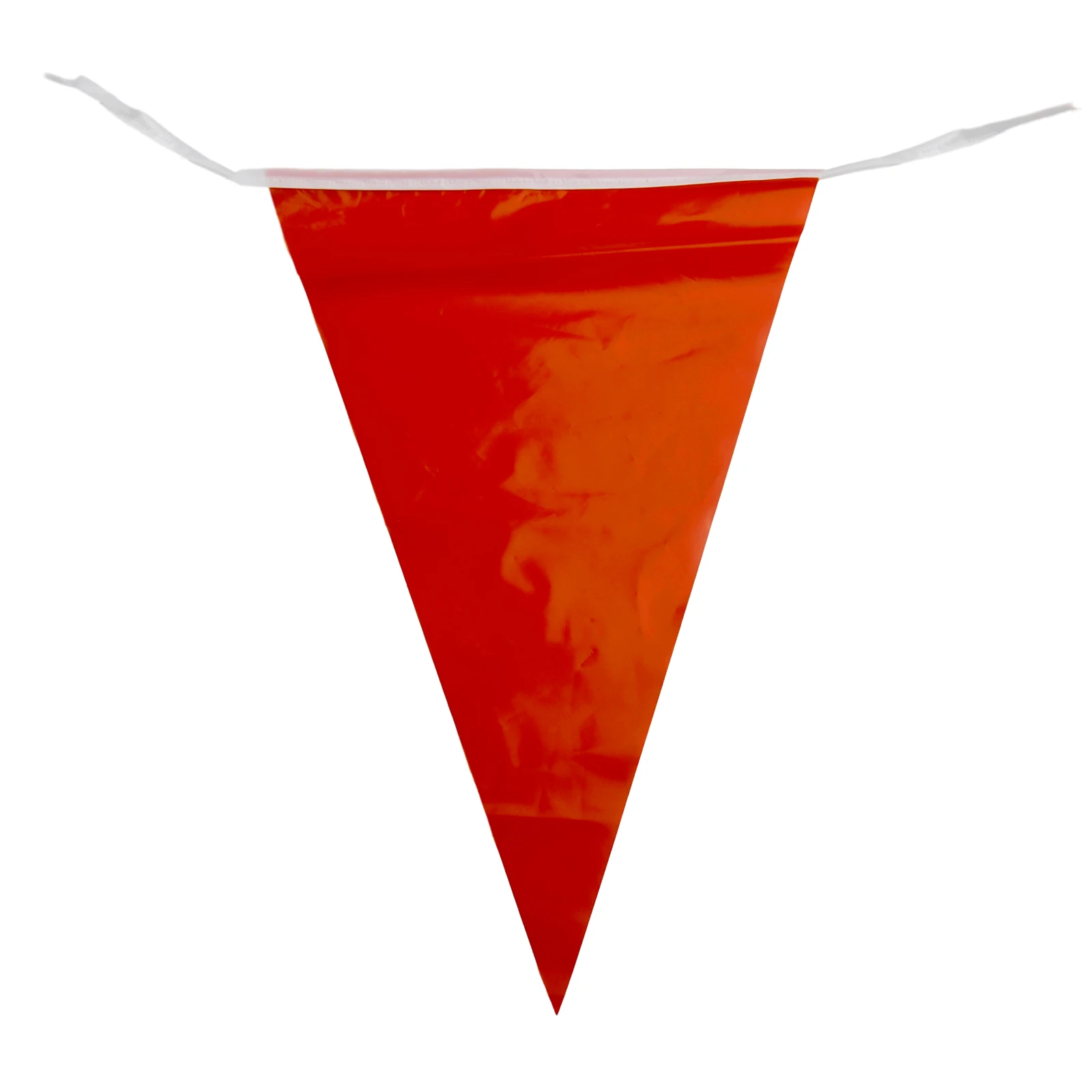Bunting String Flag Fundraisers For Celebrations Home Decoration Party Supplies Triangular 18m Length PE Red Decoration