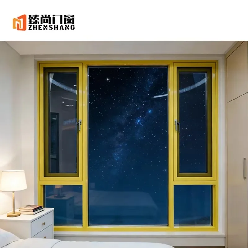 

Современные вертикальные окна с терморазрывом из алюминиевого сплава с двойным остеклением для жилых домов