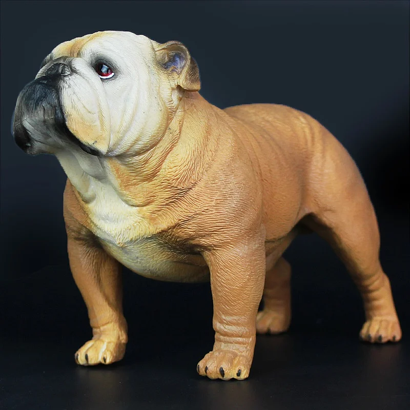 Big size Amsuing Solid simulation wild animal model super large Bulldog pet dog