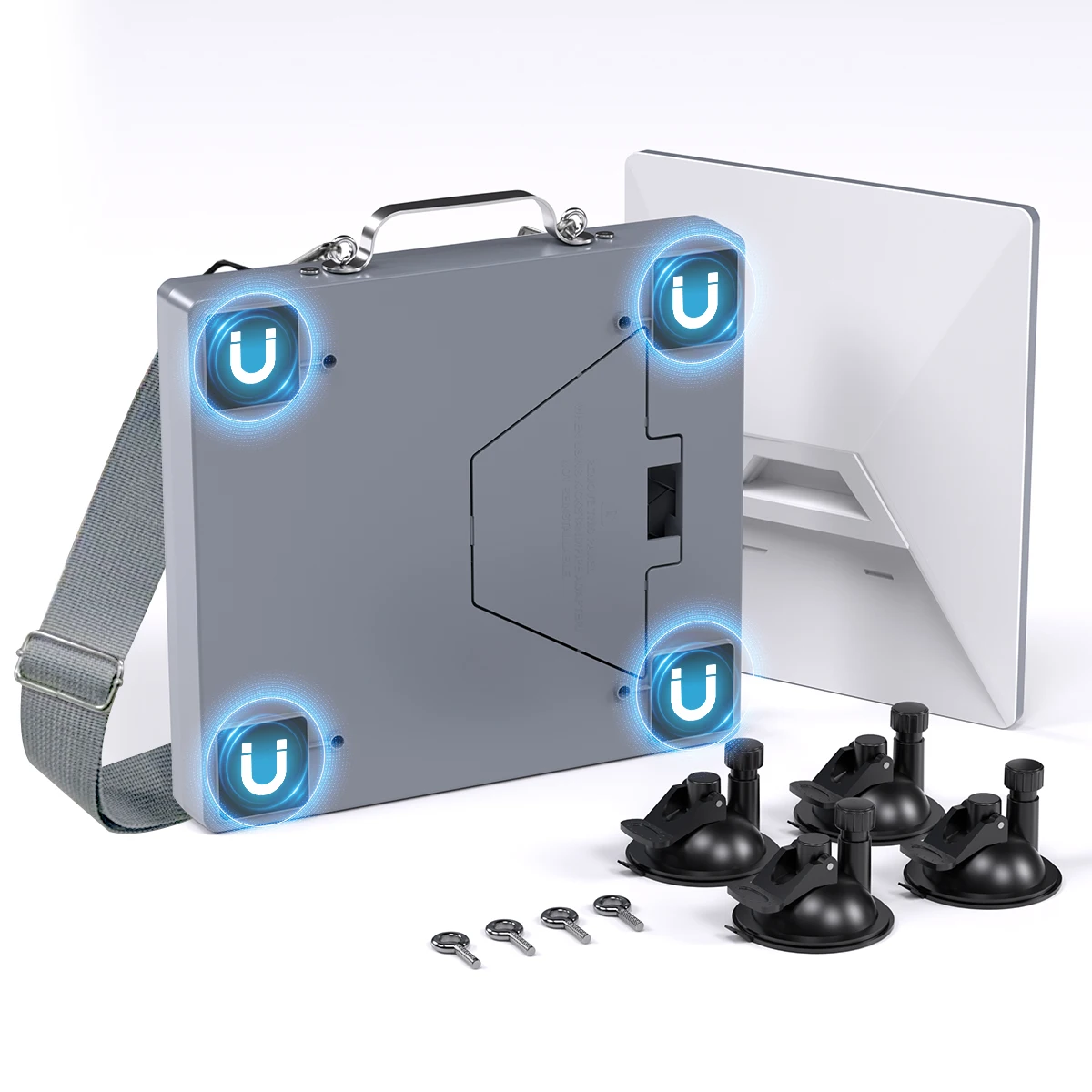 Vollschutz-Hülle für Starlink Mini Magnetische Saugnapfhalterung Multifunktional für Auto Wohnmobil Camping Outdoor-Zubehör