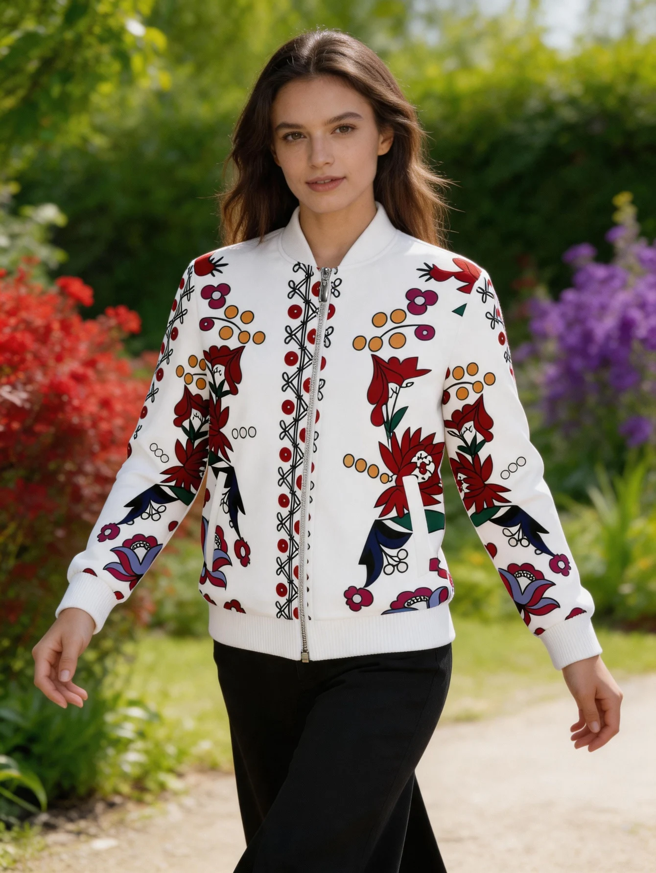 2026 new women's baseball jacket women's slimming top baseball jacket autumn and winter sweet and versatile