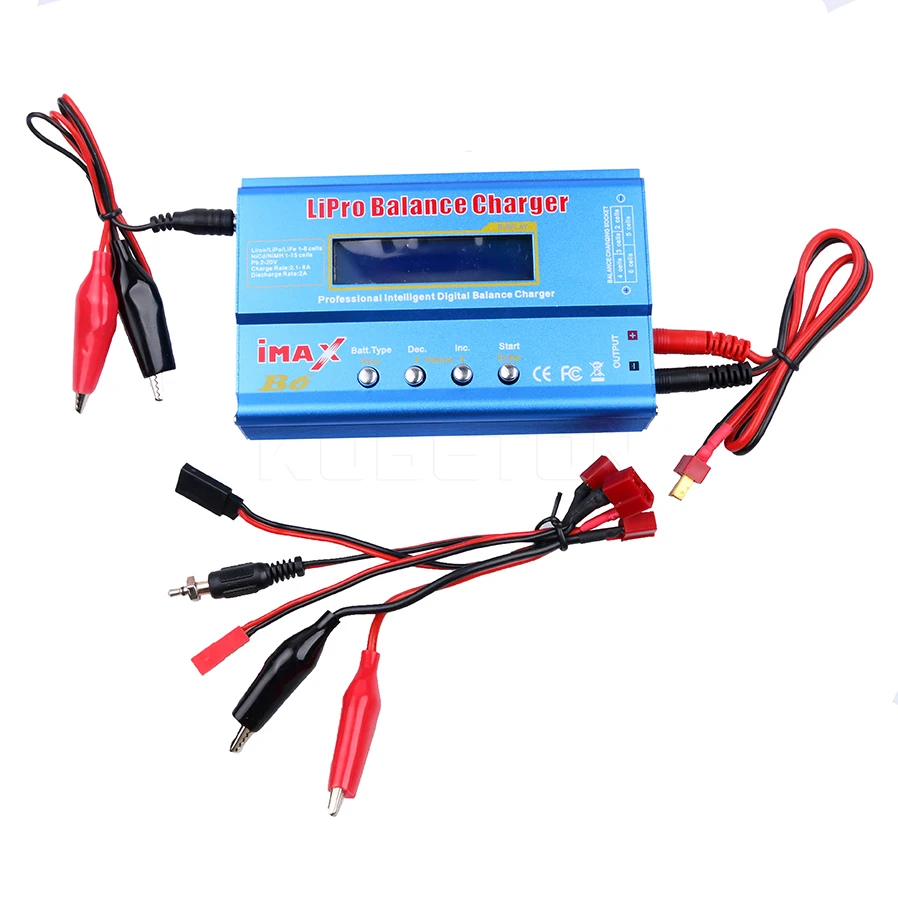 80W B6 IMAX B6AC RC AC Nimh Nicd lithium Battery Balance Lipo Battery Charger Balance Discharger with Digital LCD Screen