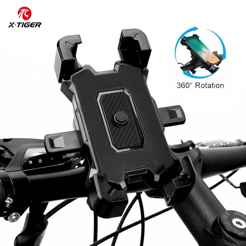 

X-TIGER Bike Phone Holder Universal 360° Rotation Motorcycle Handlebar Mount for 4.8-6.8" Phones, MTB Cycling Cell Phone Stand