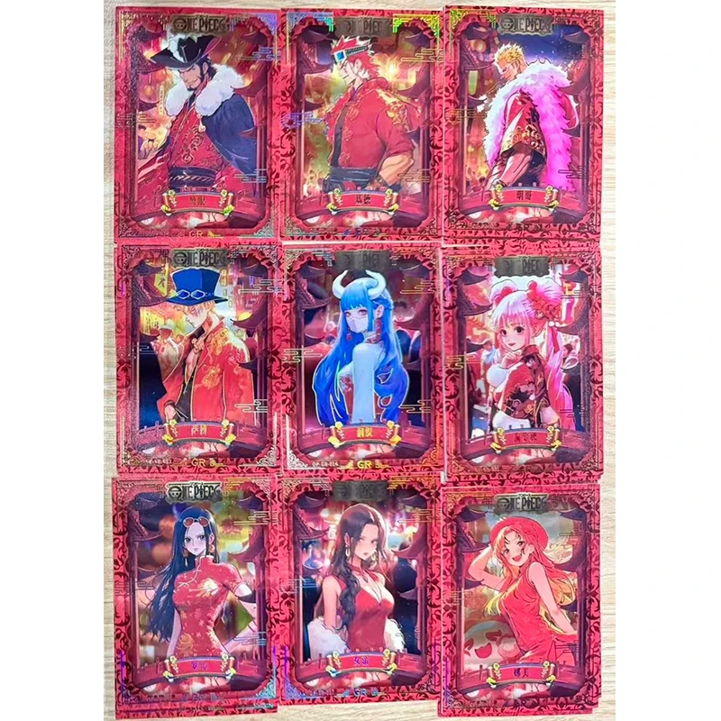 Anime ONE PIECE GR SQR QR XR UR series collection card Boa Hancock Charlotte Pudding Entertainment toys Christmas birthday gift