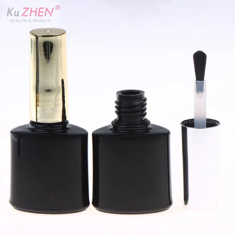Plastic Refillable Empty Nail Bottle With Brush 5ML Empty Nail Polish Bottle Cosmetic Containers For Home DIY Nail Art Salon Use