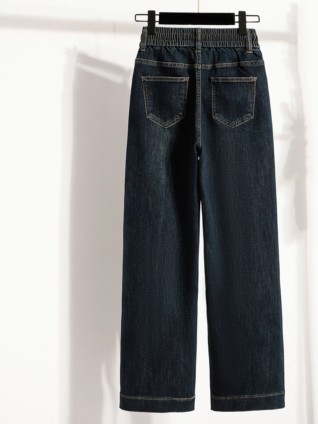 Loose High Waist Wide Leg Jeans Slim Fit Casual Straight Cut Trousers for plus Size Women Autumn New Style Comfortable Jeans view 2