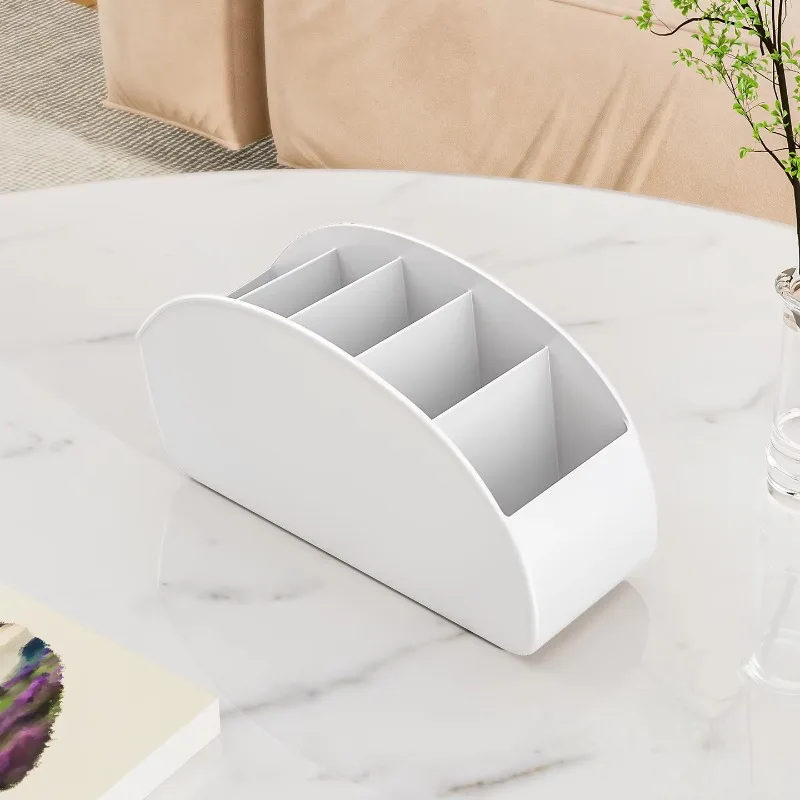 Desktop-Nachttisch-Organizer für Fernbedienungen, platzsparender Ablagekorb für TV-Fernbedienungen, Mediengeräte, Stifte und kleine Utensilien – Detail 7
