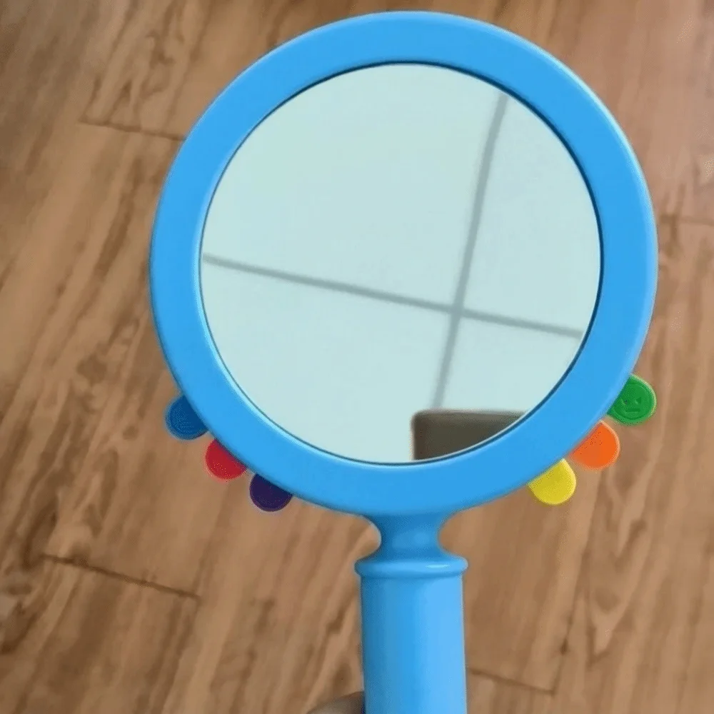 

Round Emotional Cognition Mirror Portable Funny Imitation Facial Expression Learning Mirror Expression Ability Cartoon