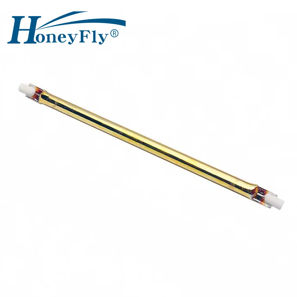 

HoneyFly 2pcs J189 Infrared Heater Lamp 1000W 220V 189mm R7S Gold Coated Reflector Halogen Quartz Lamp Heating Element