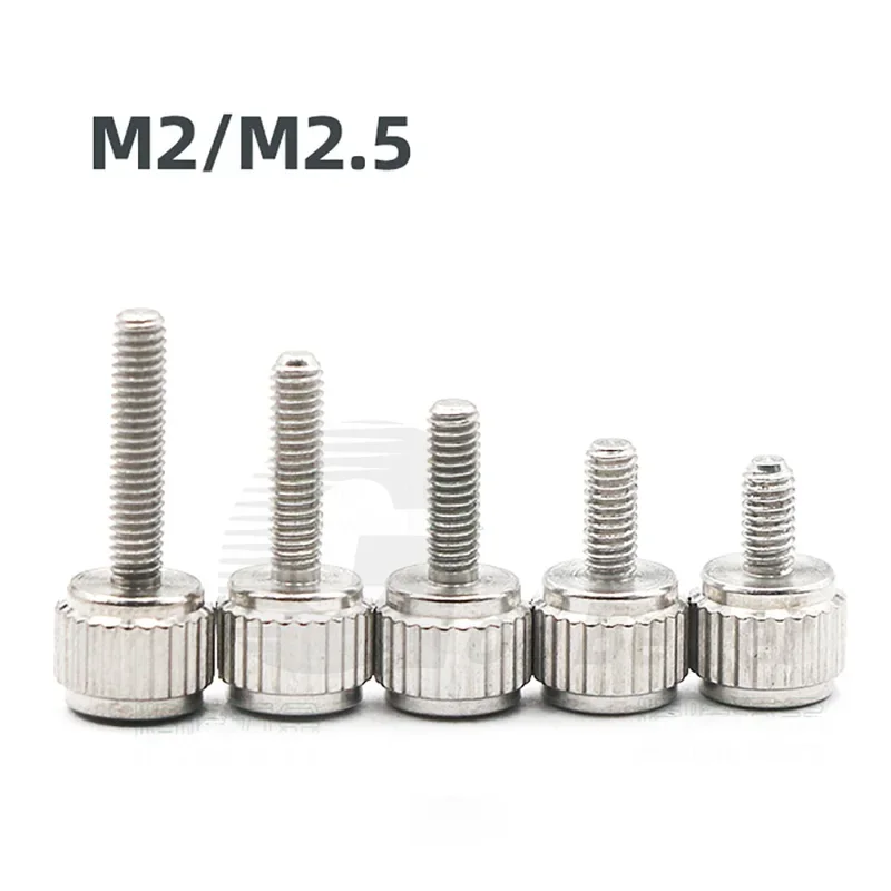 

2/5/10Pcs M2 M2.5 Stainless Steel Thumb Screws Manual Adjustment Screw Caliper Fix Screws Lock And Position Measuring Tools