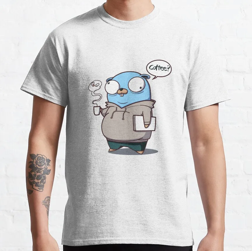 Golang Gopher Developer and His Soul T-Shirt mens long sleeve t shirts mens graphic t-shirts pack