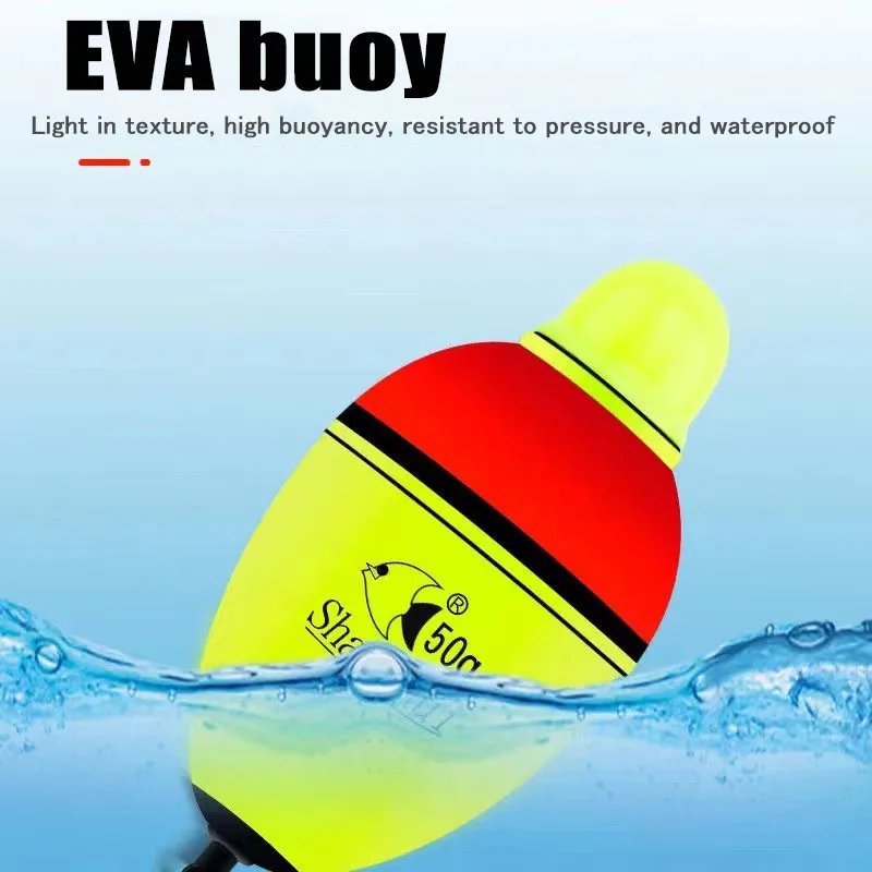 2Pcs 30/40/50/60/70/80g/100g EVA Luminous Fishing Night Float Light Stick Foam Plastic Bobber Sea Rock Fishing Striking Floats - view 2