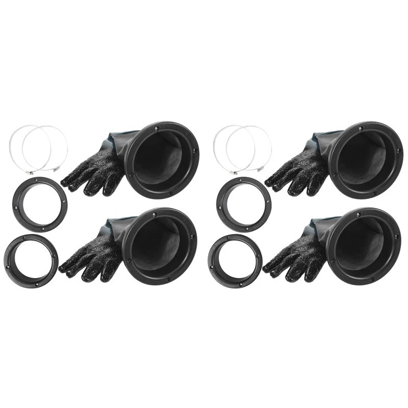 2026 New 4X Sandblasting Gloves Sandblaster Parts 60Cm With O Rings For Sandblast Cabinet