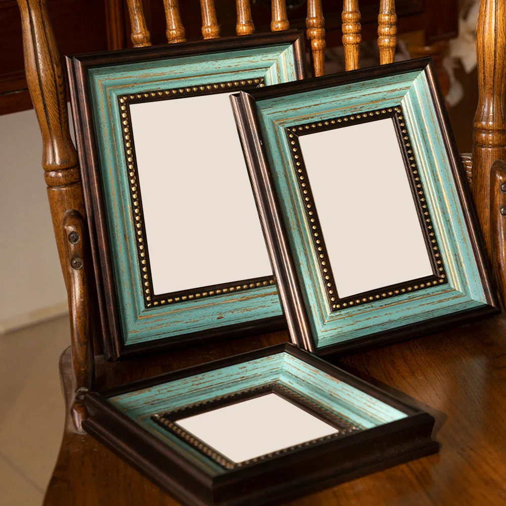 Resin Photo Frame Designed for Flexible Placement with Card Slot Back Securing 5x7 Photos in For Table or Wall Settings