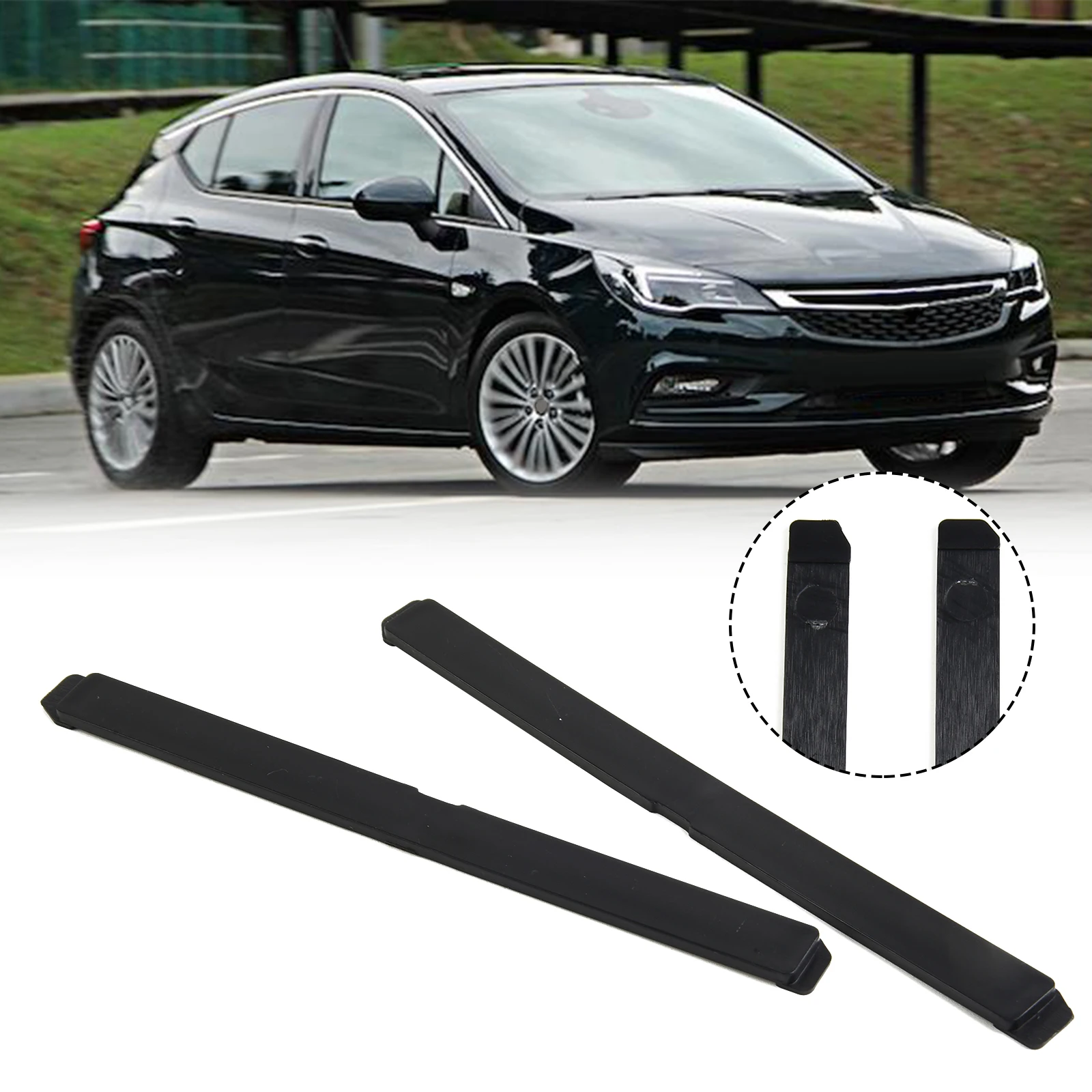 2 Pcs Car Cover Roof Carrier Roof Rack Protection Covers 5187877 5187878 For Opel Astra H Roof Rail Rack Leg Cover Plastic Parts