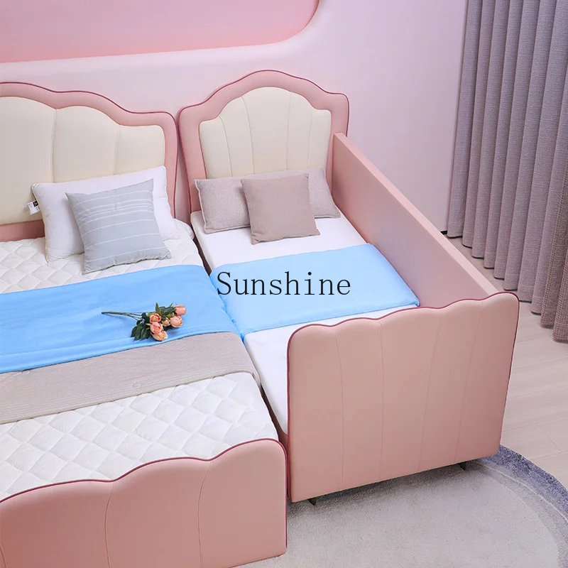 Children's widening artifact, baby splicing, environmentally friendly silicone bed, simple and modern