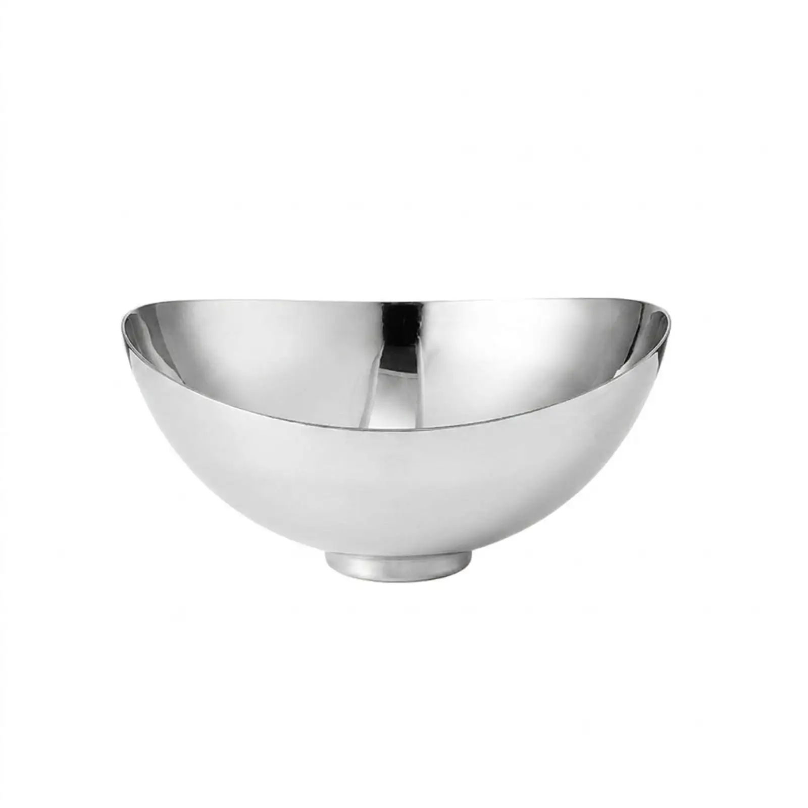 Stainless Steel Fruit Bowl Mirror Finish Fruit Bowl with Pedestal Silver for