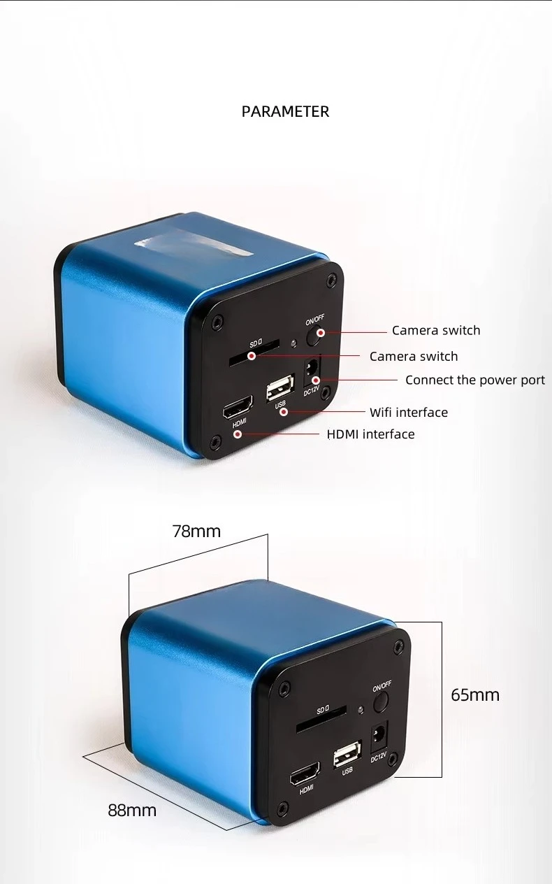 MSD-1080PHD Microscope Electronic Eyepiece Autofocus Wifi Digital Camera  Connected Display Take Photos and Video Camera