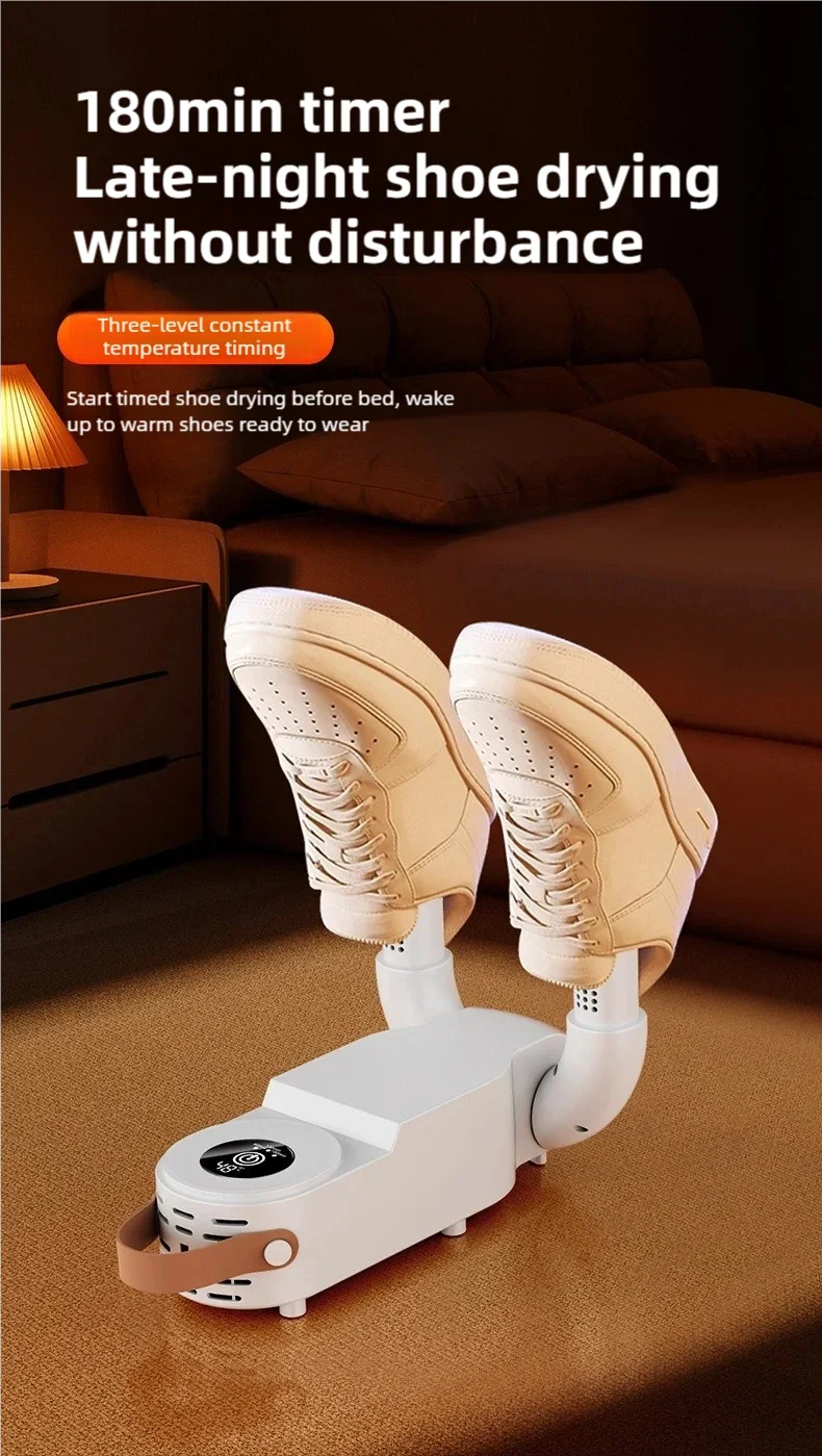 TINSOL Neuer intelligenter Schuhtrockner mit Touchscreen, schnelle Erwärmung, Sterilisation, Heizung, Socken, Trockner, heißer Luft, desodorierender Luftentfeuchter – Detail 11