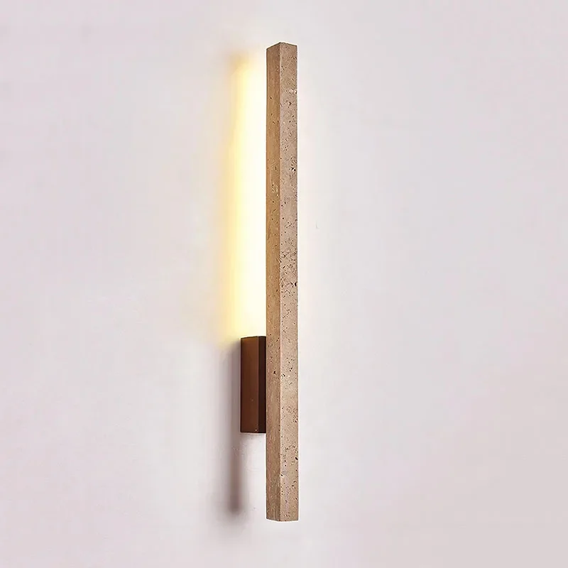 Modern Creative 3D Printed Wall Lamp Strip Warm Light Emitting Diode Stone Lighting Interior Corridor Home Decoration