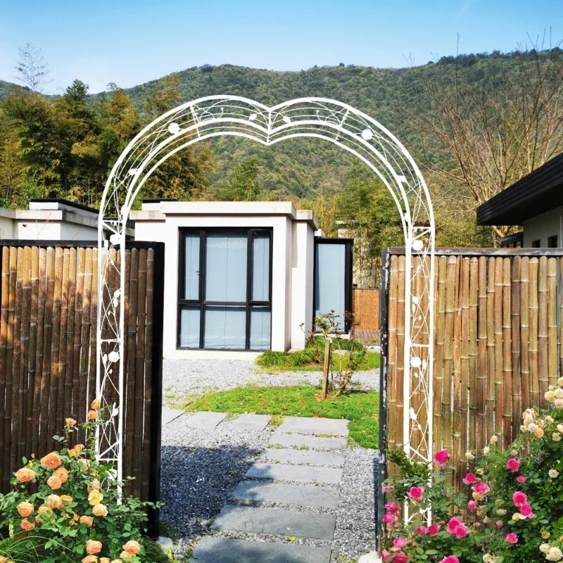 

59x15 Inch Heavy Duty Garden Arbor Arch Durable Steel Plant Support Trellis For Roses Vine Easy Assembly Wedding Party Backyard
