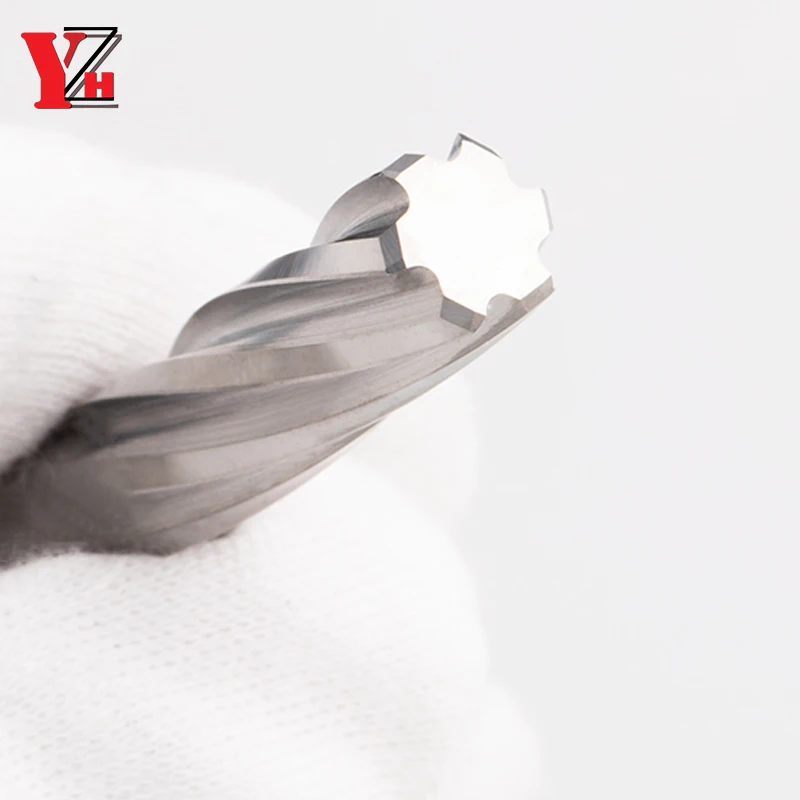 YZH 2mm ~20mm Machine Reamer HRC50 Uncoated Spiral Groove 4F 6F Tolerance H7 Harened Steel Metal Cutter CNC Inner Hole