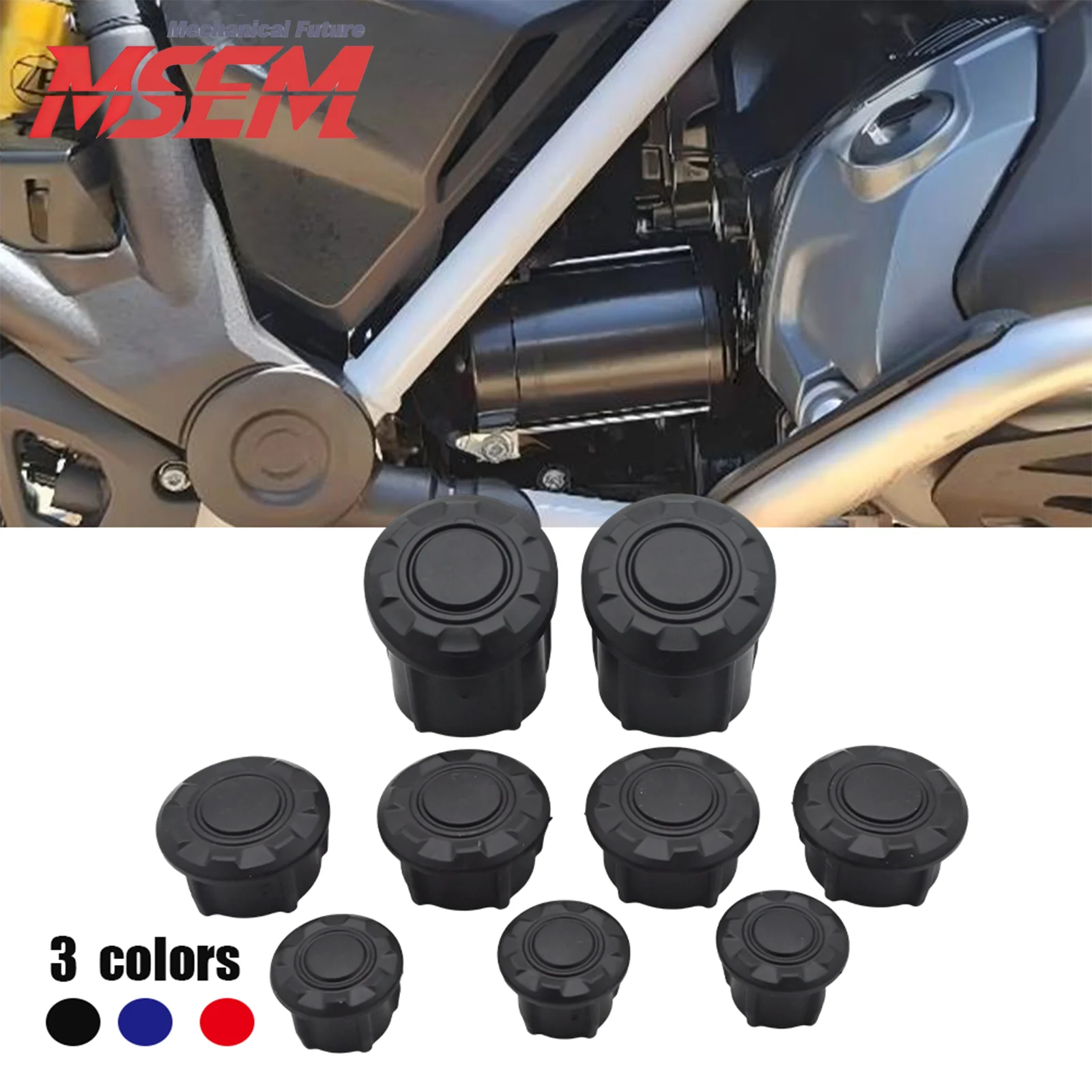 Tapones para Orificios del Chasis de Motocicleta BMW R 1200 1250 GS, Tapones para Orificios del Chasis de Motocicleta R1250GS LC Adventure 2018-2024