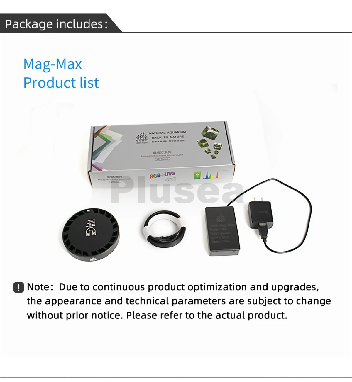 WEEK AQUA Mag-Pro/Max Nano RGB+UV Licht USB Pflanzenwachstumslampe Bluetooth App-Steuerung für Süßwasser-Aquascaping Pflanzen-Aquarium – Detail 15