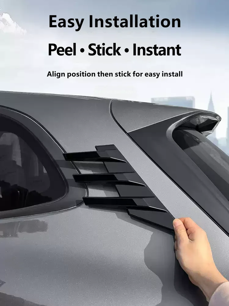 For Geely Galaxy Starship 7 EM-i Geely EX5 EM-i 2025 2026 Car Rear Window Wind Blade Decorative Sticker Exterior Accessories