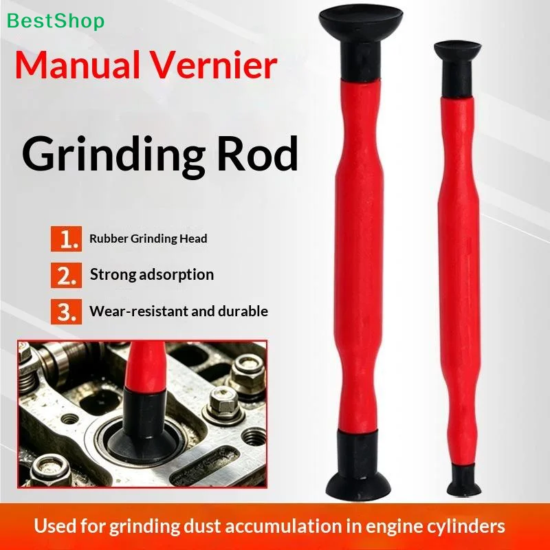 2Pcs Manual Valve Lapping Grinding Sticks Grips With Suction Cup Valve Lapping Set For Cylinder Engine Valve Dust Grinding