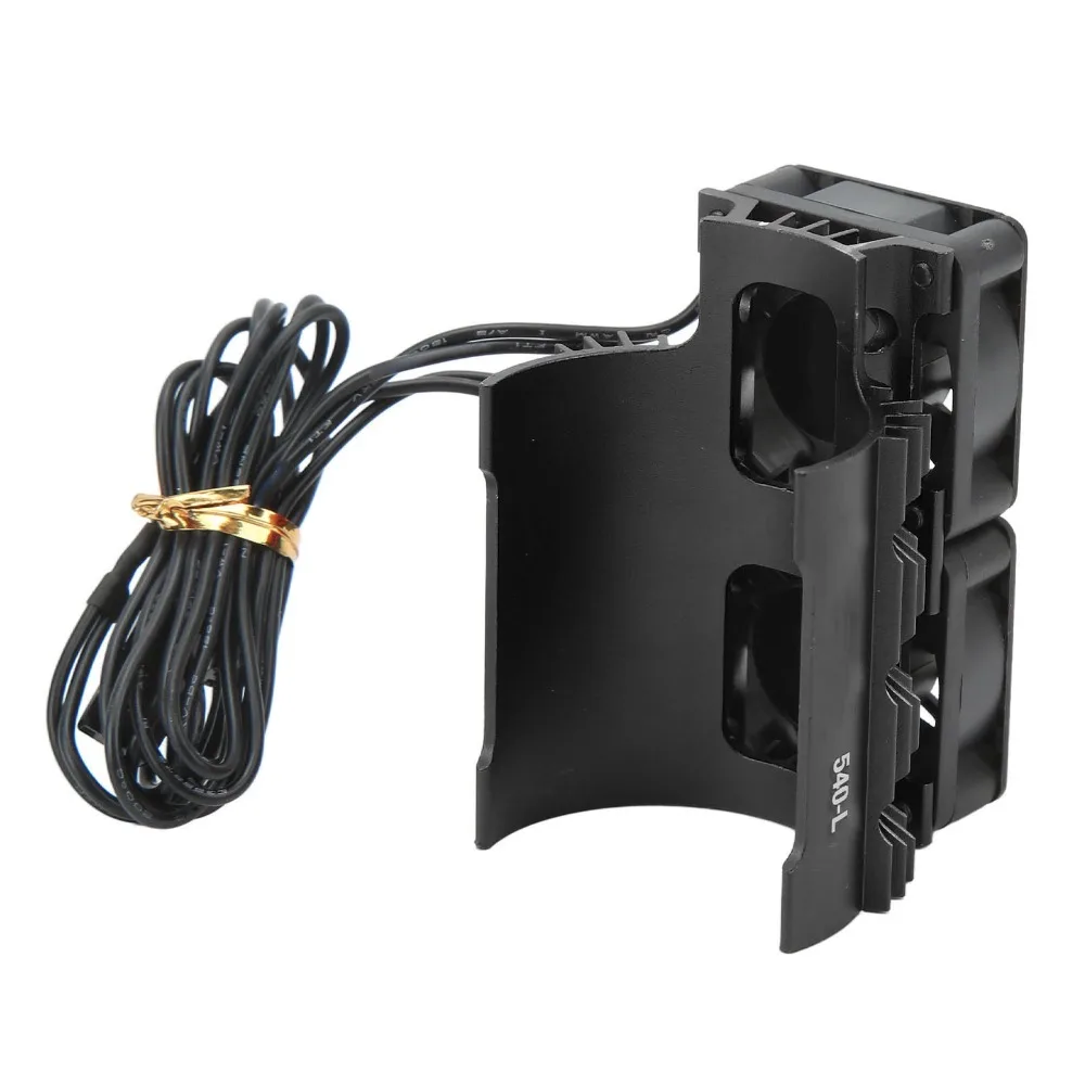 Durable 36mm RC Motor Fan Cooling Heatsink 8.4V Voltage Dual Fan Motor Cooling Fan 28000 RPM RC Motor Cooling Fan For RC Truck