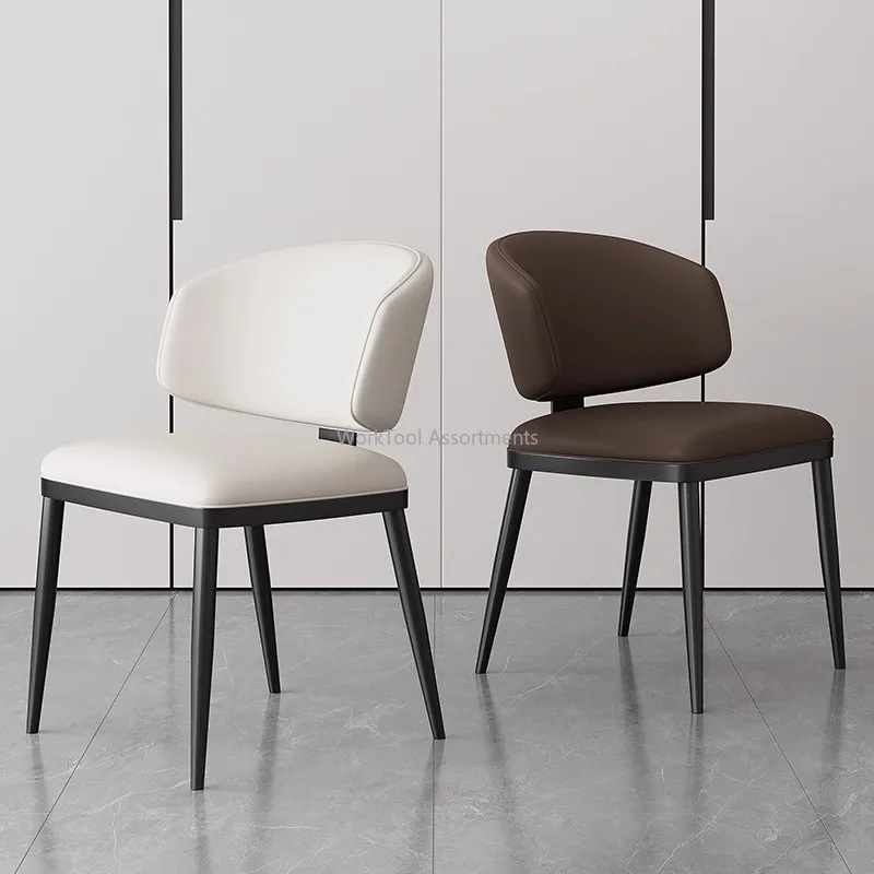 New Italian Minimalist Light Luxury Dining Chair Padded Backrest Upholstered Side Chair For Home
