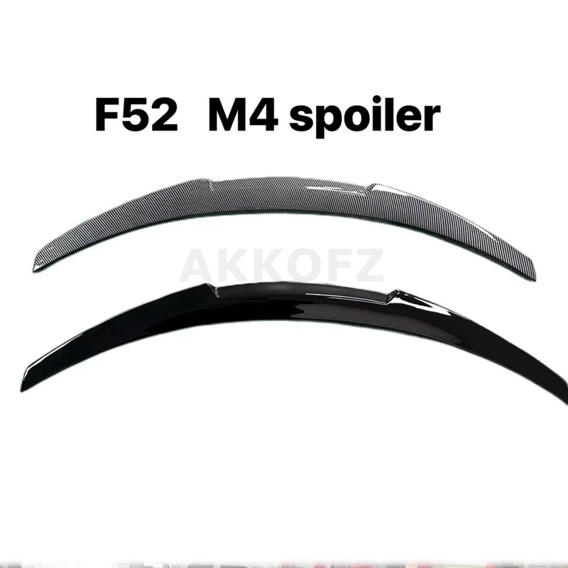 For BMW F52 1 Series Sedan P / M4 Style Trunk Spoiler Black Car Rear Wing Body Kit Accessories Styling 2016 - 2022
