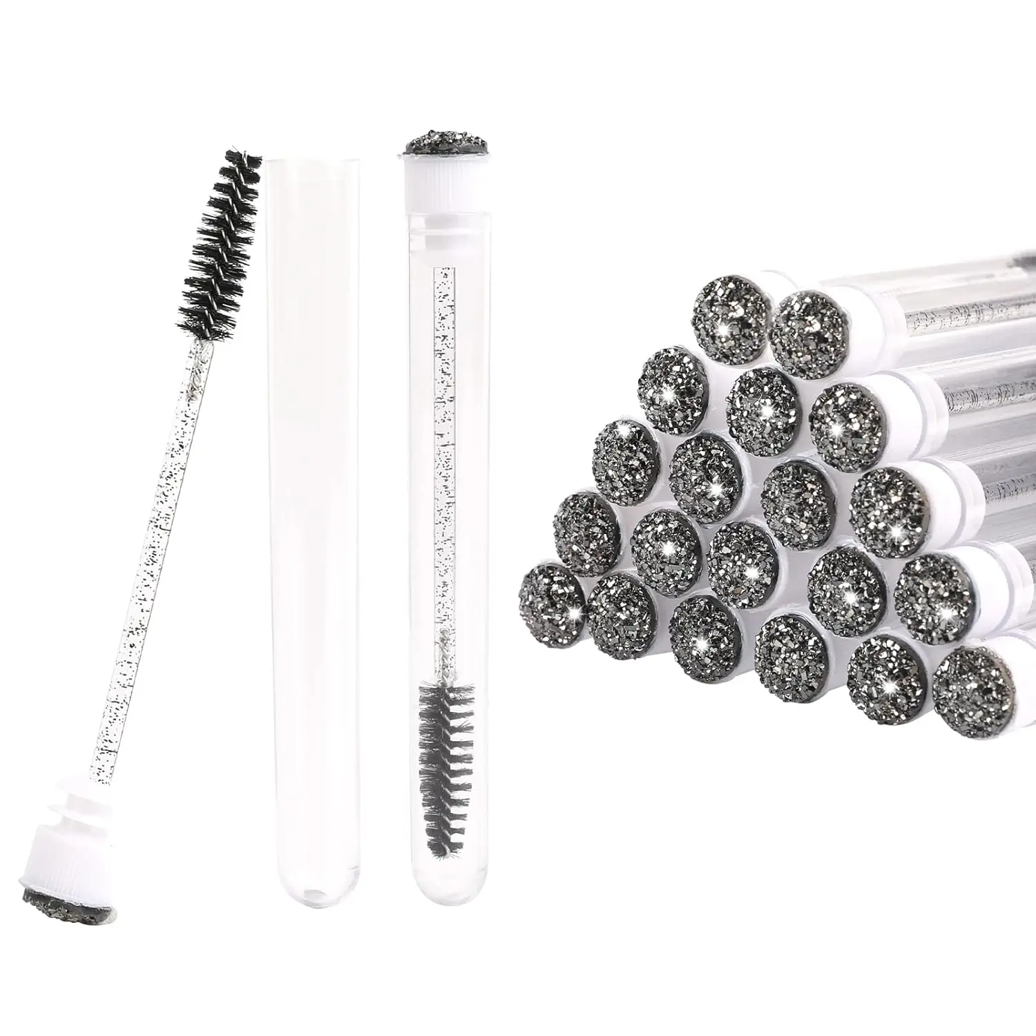 5 stks Mascara Borstels Wegwerp Lege Mascara Wand Buizen Set Wimper Borstels Kam Make-up Tool Reinigingsborstel