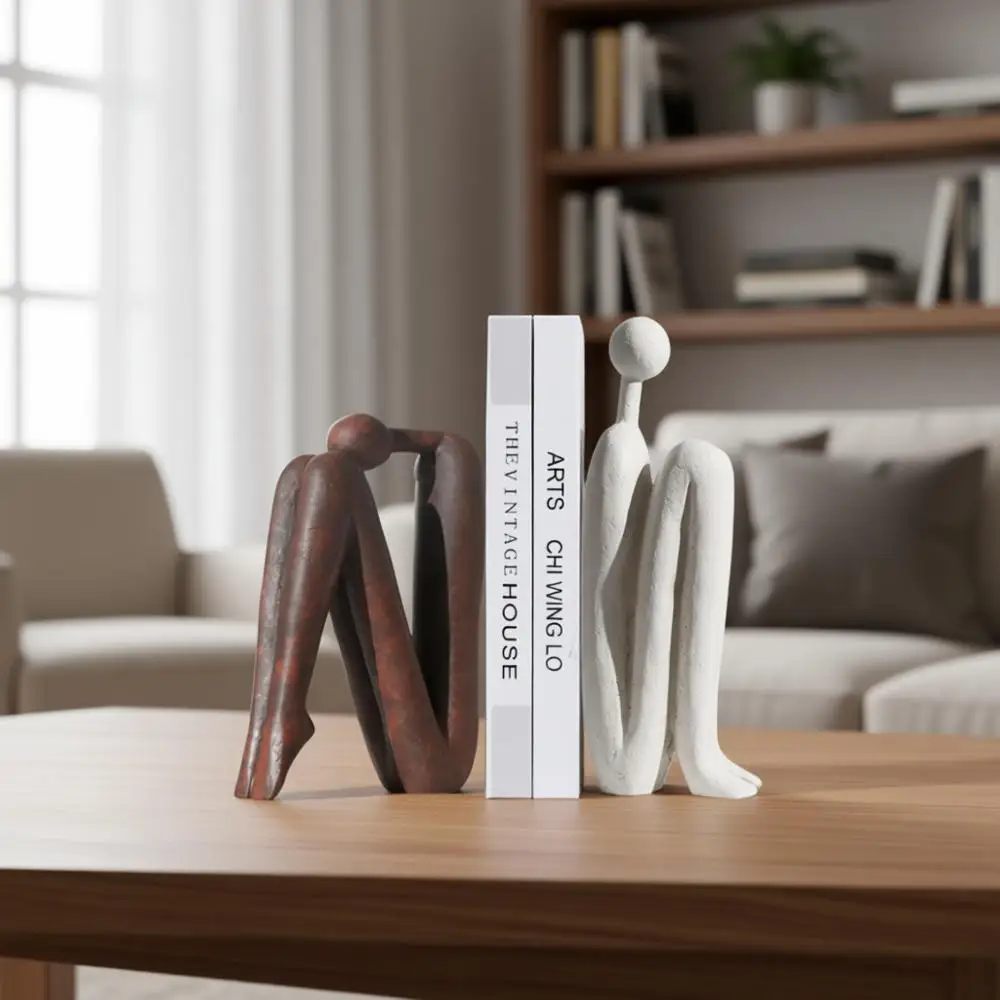 

Элегантные эстетичные подставки для книг, настольные органайзеры и абстрактные держатели для стильных офисных пространств