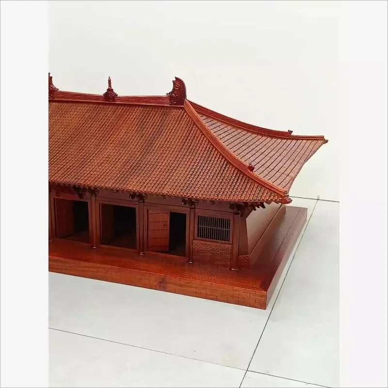 Fo Guang Temple East Hall Zhenrong Chan Temple wood carving model teaching aids ancient building complete desktop ornament