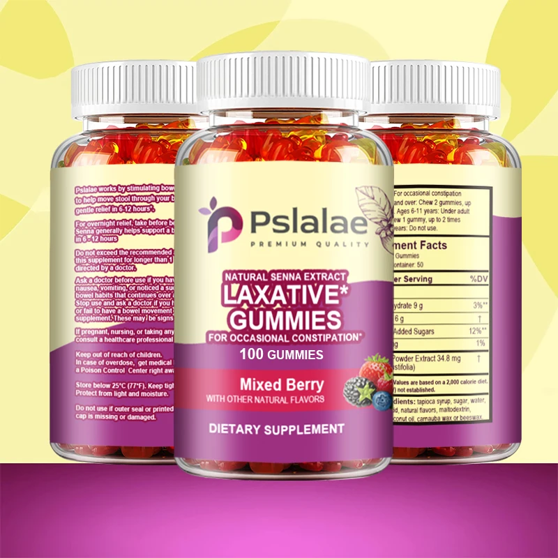 

Laxative Gummies - for Bowel Regularity, Digestion, Weight & Gut Health - Non-GMO