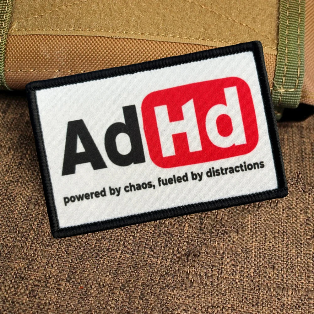 Parche táctico ADHD con cierre velcro – Para chaleco o mochila - imagen 5