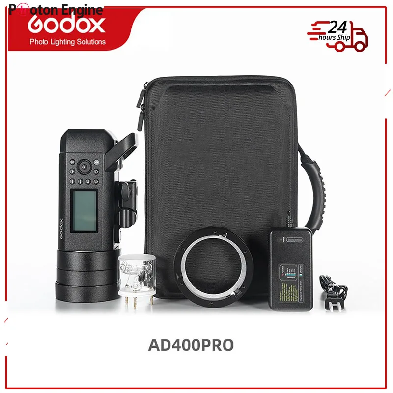 Godox 400W AD400 Pro WITSTRO All-in-One Outdoor Flash AD400Pro Li-on Battery TTL HSS with Built-in 2.4G Wireless X System