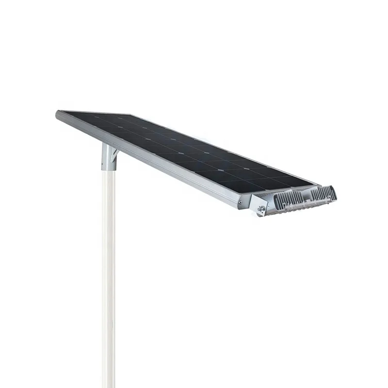 High Quality All Solar Monocrystalline LED IP65 Street Light 50000 Hours Lifespan 3-Year Warranty CRI 75 Aluminum Alloy 4100K