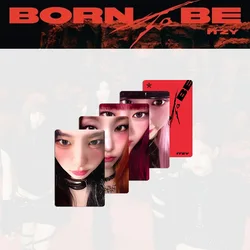 Kpop ITZY BORN TO BE Album Selfie Cards Yuna 4 pz/set Small Card Yeji Lia Red Two sides cartoline Fans Collection photocard