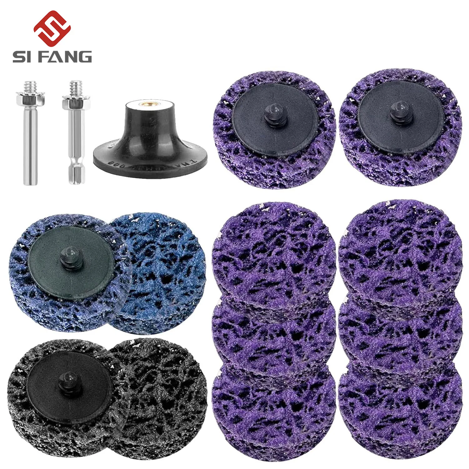 12pcs 50mm Strip Discs for Rotary Tool - Quick Change Stripping Wheel Easy to Strip & Clean Polishing Grinding Paint Removal