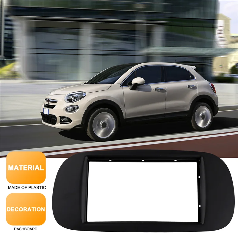 

Firmly Car Radio 2 Din Fascia For Fiat 500 2007-2015 DVD Stereo Panel Dashboard Refitting Installation Frame