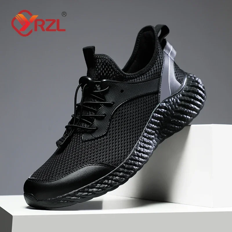 YRZL, zapatos para hombre, zapatillas clásicas transpirables para correr para hombre, zapatos de malla cómodos y ligeros para exteriores, zapatos de tenis para caminar para hombre