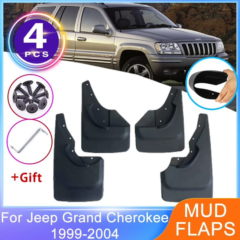 

Car Mudguard For Jeep Grand Cherokee WJ 1999 2000 2001 2002 2003 2004 Front Rear Mudflap Splash Guards Fenders Wheel Protector